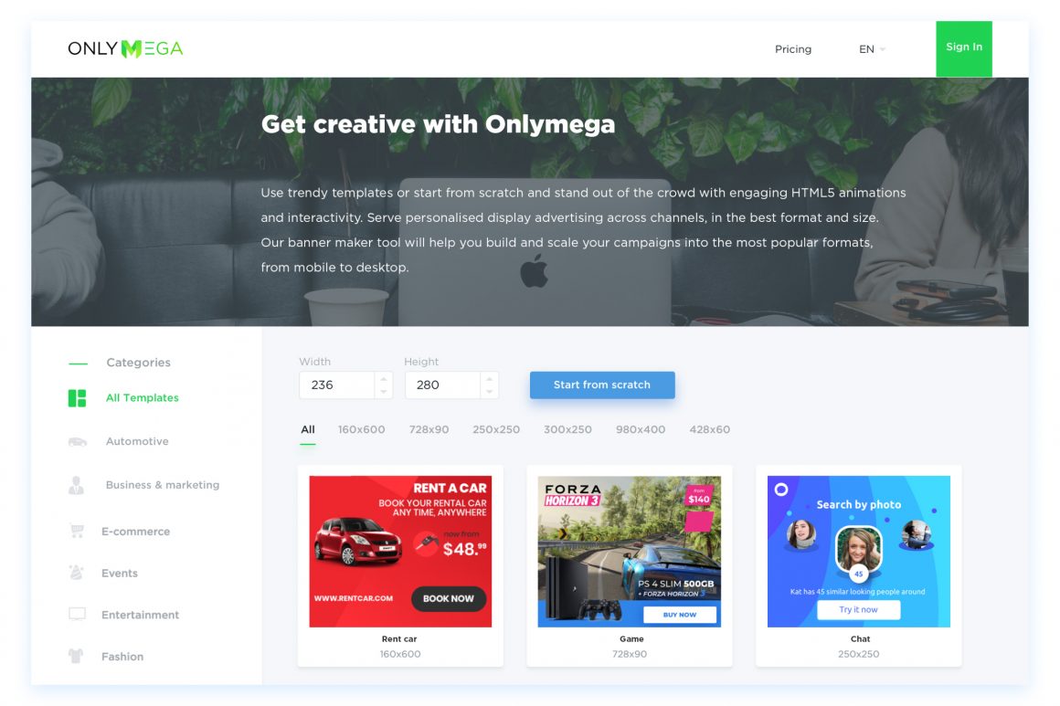 Onlymega templates page